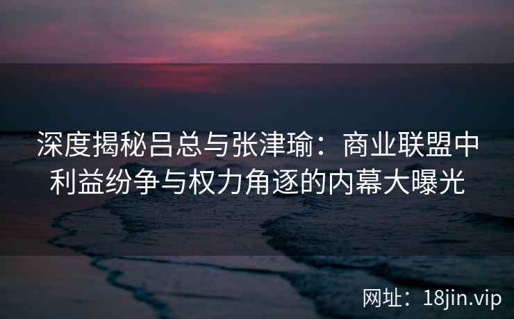 深度揭秘吕总与张津瑜：商业联盟中利益纷争与权力角逐的内幕大曝光