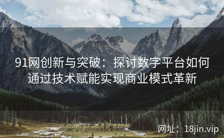 91网创新与突破：探讨数字平台如何通过技术赋能实现商业模式革新
