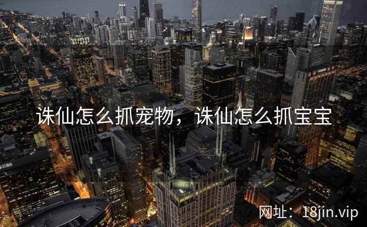 诛仙怎么抓宠物，诛仙怎么抓宝宝