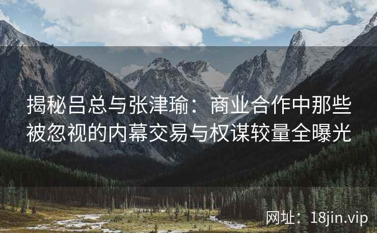 揭秘吕总与张津瑜：商业合作中那些被忽视的内幕交易与权谋较量全曝光