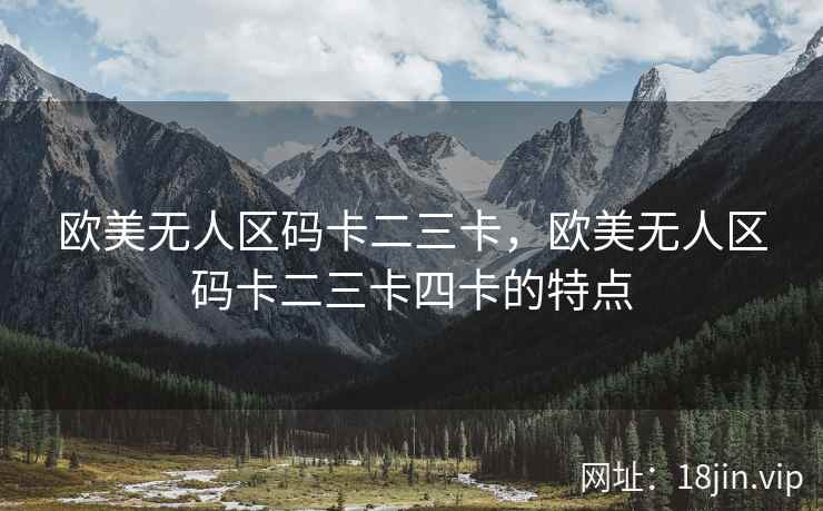 欧美无人区码卡二三卡，欧美无人区码卡二三卡四卡的特点